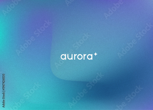 Aurora Light Gradient. Borealis Gradient Blur. Vibrant Cosmic Art With Retro Overlay Shine. Neon Galaxy In Dark Night Space. Green, Blue And Purple Abstract Sky. Northern Aurora Light.