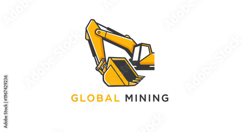 Heavy Machinery Excavator Digging Operation for Resource Extraction