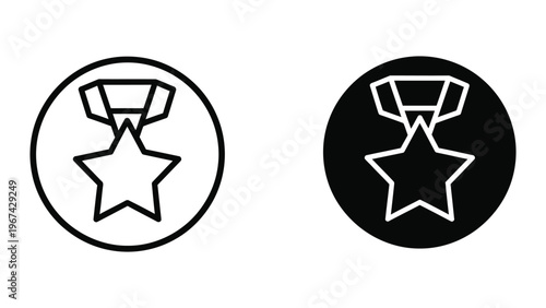 Contrast of military medal designs on different backgrounds