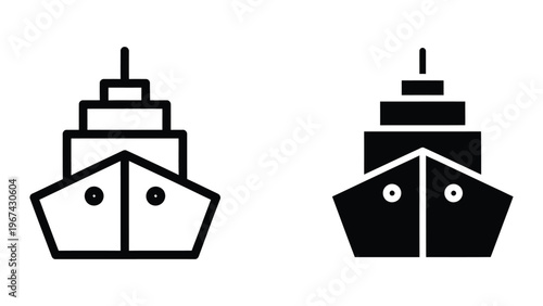 Contrasting styles of ferry boat designs with different structural and aesthetic features