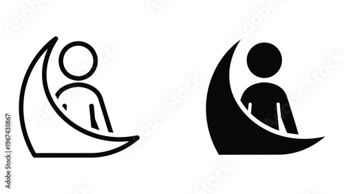 Contrast of infant carrying methods depicted through iconography