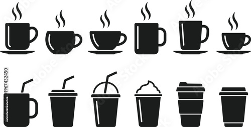 beverage, coffee, tea, cup, hot drink, cold drink, smoothie, soda, iced drink, takeaway, drinkware, coffee cup, hot beverage, iced coffee, soft drink, drink icon, takeaway cup, f