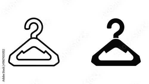 Comparison of a regular and a padded cloth hanger design.