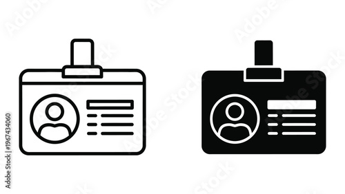 Contrast between light and dark name badge designs for identification purposes