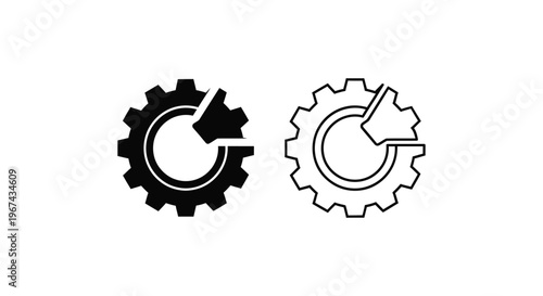 Gear Cogwheel Icons Vector