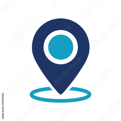 Home Location Pin and Real Estate Map Pointer Icon. Perfect for property search apps, real estate websites, navigation maps, and delivery service tracking.