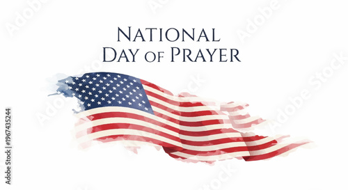 American flag waving on national day of prayer patriotic symbol usa celebration freedom patriotism national pride flag design