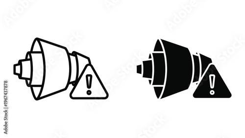 Comparison of a standard projector lens and a high contrast projector lens illustration