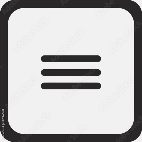 Menu icon representing options navigation and settings within a user interface.