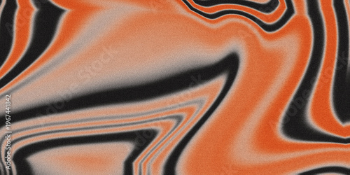 Foto A pixelated image with orange, black, and gray swirls