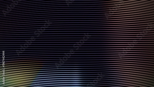 Curved CRT monitor texture, digital scanlines background, retro screen distortion with neon light leaks for cybersecurity and vintage tech design