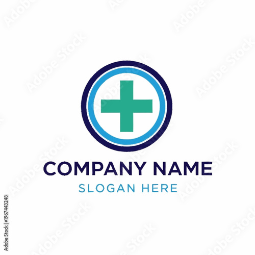 Medical Cross Logo Design with Circular Frame for Healthcare Company Branding. Free Download Medical Cross Logo Design with Circular Frame for Healthcare Company Branding. - GFXLoad
