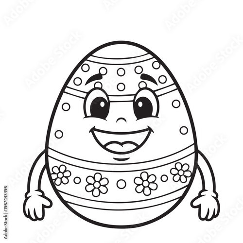 Bold and Easy Cute Easter Coloring Pages