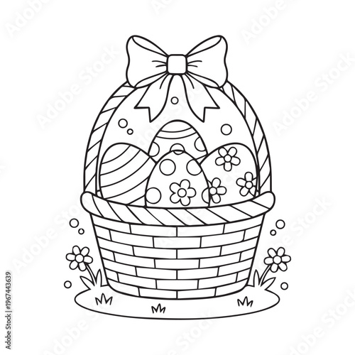 Bold and Easy Cute Easter Coloring Pages