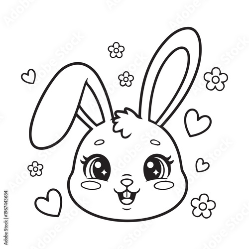 Bold and Easy Cute Easter Coloring Pages