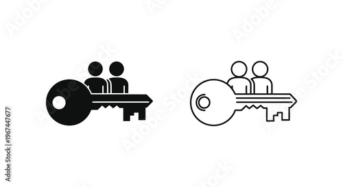 Partnership Teamwork Key Concept Vector
