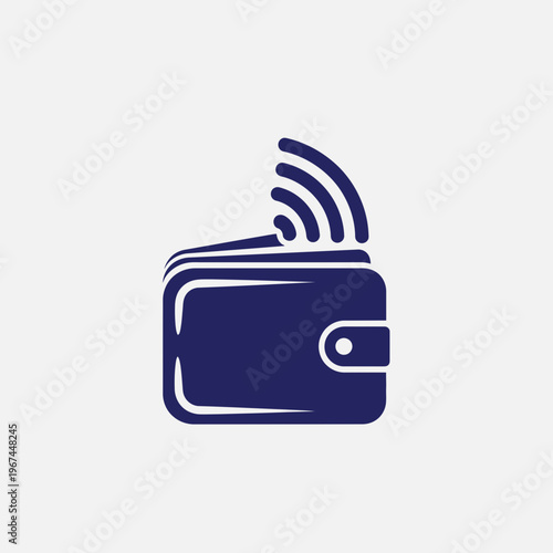 Digital wallet icon representing contactless payment and financial transactions.