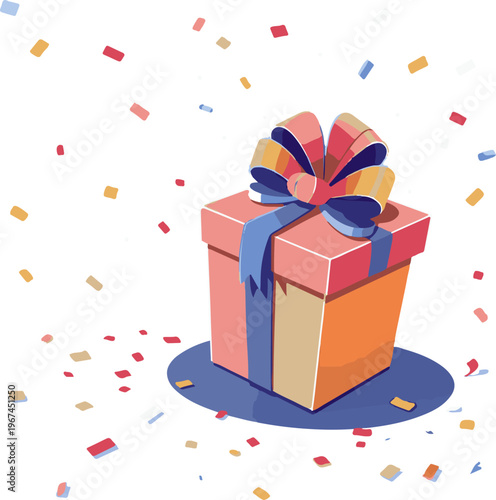 Commercial Quality Gift Box Illustration for Stock Graphic Design