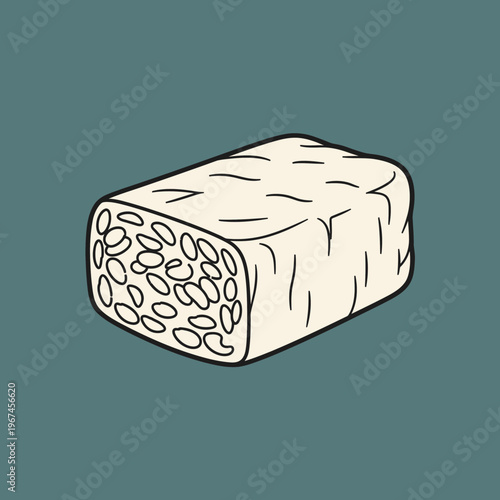 Tempeh Block A Nutritious and Versatile PlantBased Food Item.