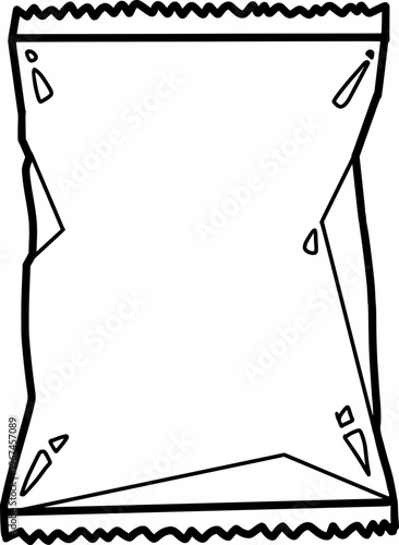 선으로 된 스낵 포장지