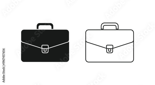Briefcase Icon Set Vector