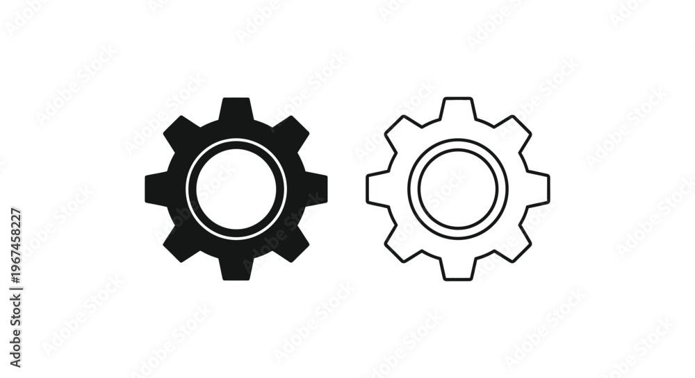 Obraz premium gear icon set Vector