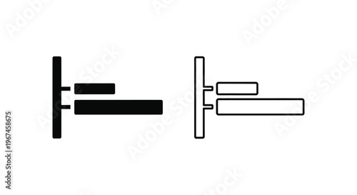 Door Lock Latch 3D Icon Vector