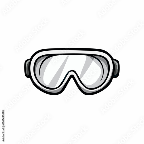 Diving goggles for underwater swimming.