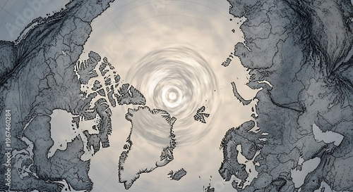 Global climate change impact on arctic ice shelf melting and polar vortex disruption, a visualization