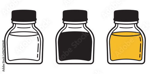 A graphic illustration of three medals with different colored circles