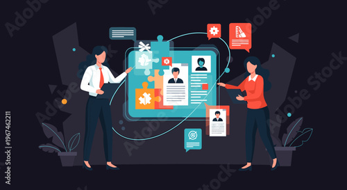 A minimalist design element featuring dark leaves on a black background, ideal for adding a touch of nature to marketing materials or website design.