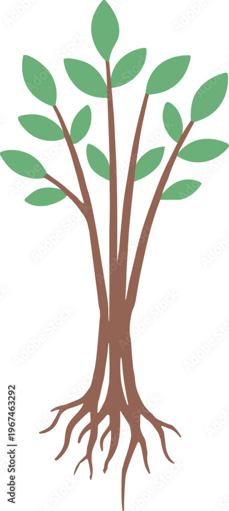 Fototapeta premium tree planting day Arbor Day vector illustration