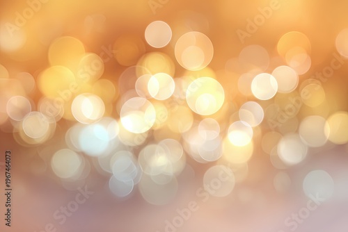 Abstract bokeh background with blurred golden lights, capturing the essence of elegance and serenity, ideal for design elements.