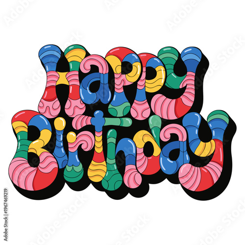 Funny cartoon baby clown animal toy made of colorful plasticine isolated on a blue background for school play and holiday art fun