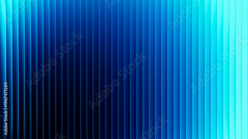 Futuristic neon fractal glass background with vibrant blue wavy gradients. Vibrant blue neon gradient background shaped by ribbed fractal glass for modern digital projects and visual design. Vector
