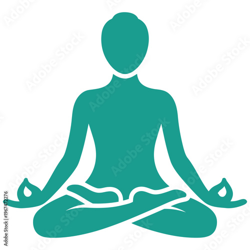 Person meditating in lotus position with yoga pose with zen meditation with yoga practice with spiritual pr