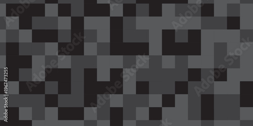 Seamless pattern with squares. Abstract pixel and cube background. Vector digital mosaic pattern. Geometric light elements tile art backdrop.
