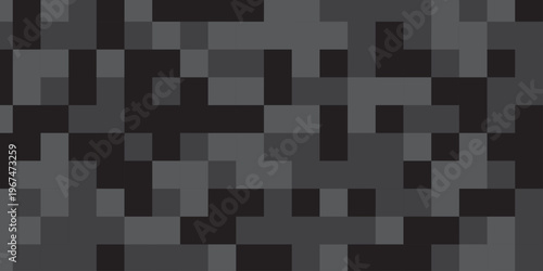 Seamless pattern with squares. Abstract pixel and cube background. Vector digital mosaic pattern. Geometric light elements tile art backdrop.