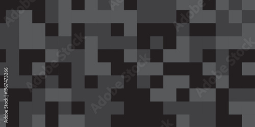 Seamless pattern with squares. Abstract pixel and cube background. Vector digital mosaic pattern. Geometric light elements tile art backdrop.