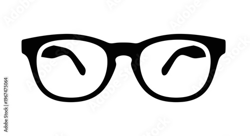 Classic black frame eyeglasses for vision and style accessory.