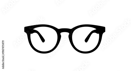 Stylish black frame eyeglasses for vision correction.