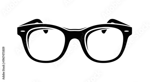 Stylish Black Rimmed Glasses for Vision and Fashion.