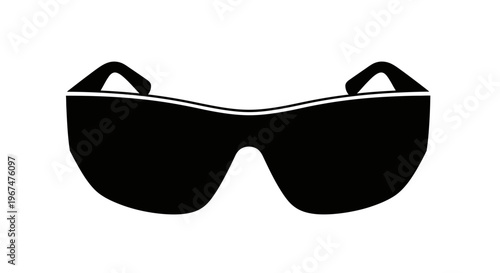 Stylish black sunglasses for eye protection and fashion accessory.