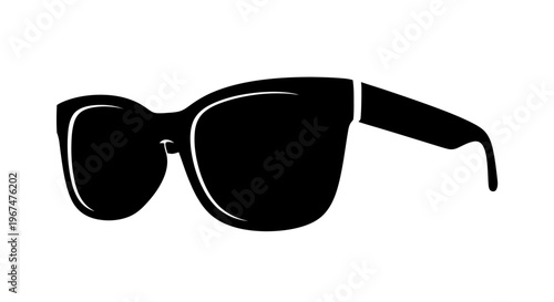 Stylish black sunglasses for sun protection and fashion accessory.