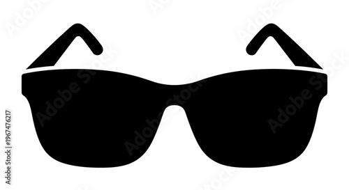 Stylish black sunglasses for sun protection and fashion accessory.