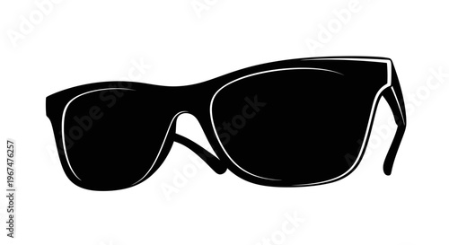 Stylish black sunglasses for sun protection and fashion accessory.
