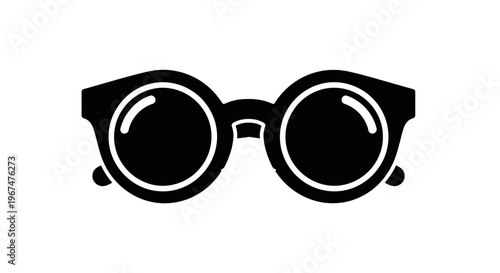 Stylish round glasses for vision correction and fashion accessory.