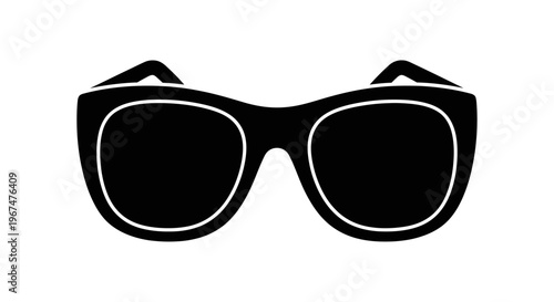Stylish Sunglasses Silhouette for Summer Fashion and Eye Protection.