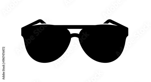 Stylish black sunglasses isolated on white background.