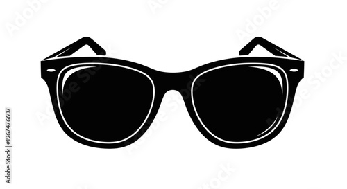 Stylish black sunglasses with a classic design, perfect for sunny days and fashion statements.